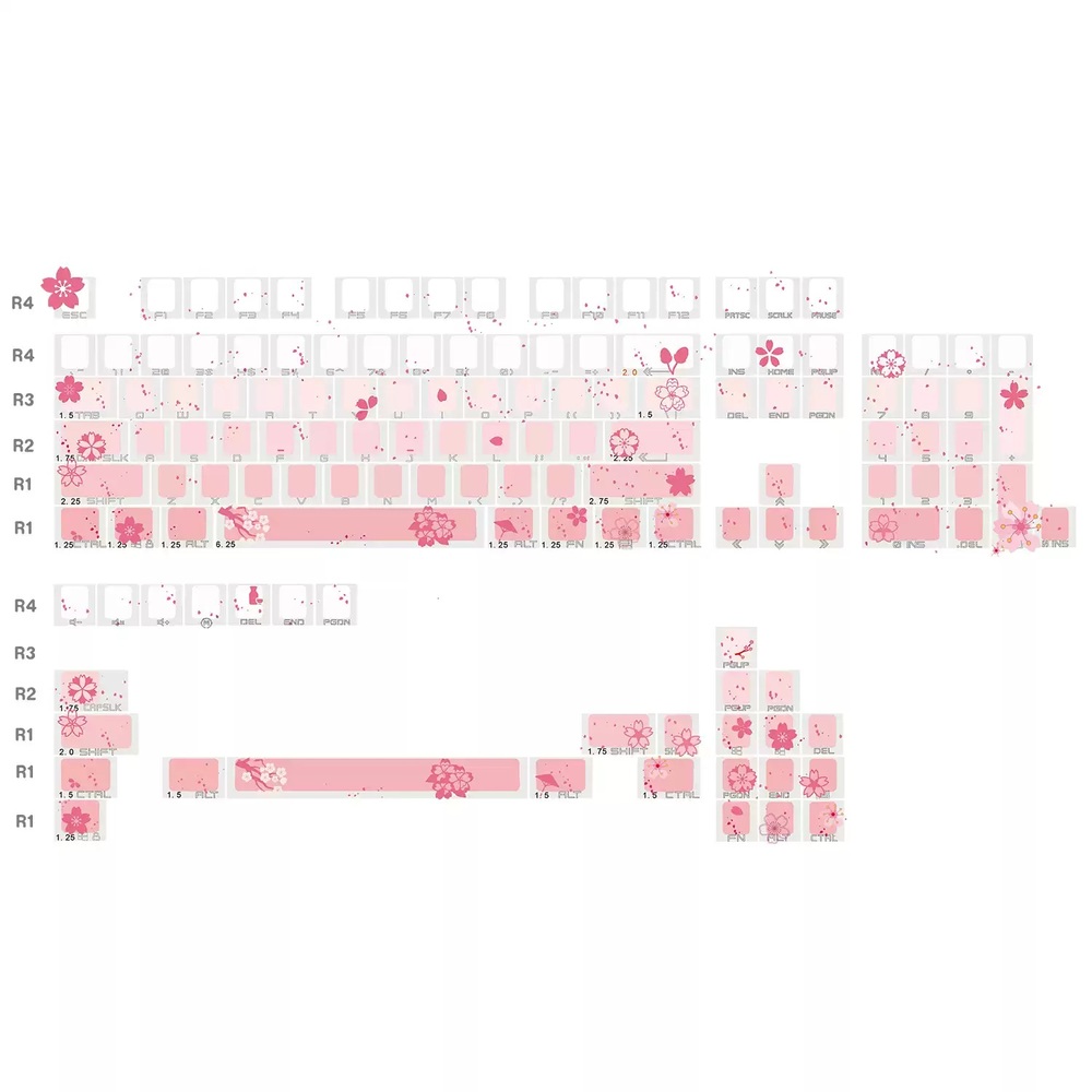 벚꽃키캡 PBT 키보드 기계식 벚꽃 포인트 스위치 키캡 키 매화 - 상세 이미지 5