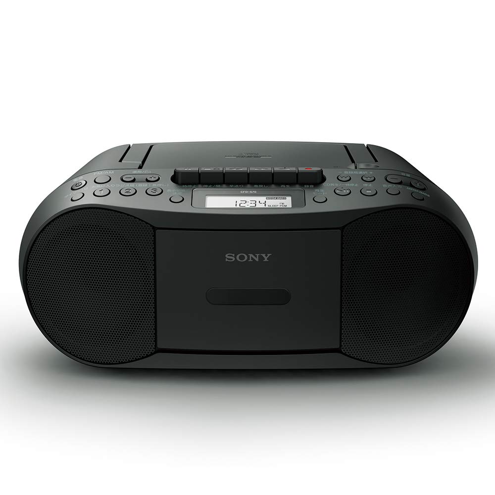 소니 CD 라디오 카세트 레코더 와이드 FM 지원 CFD-S70B 블랙 - 상세 이미지 2