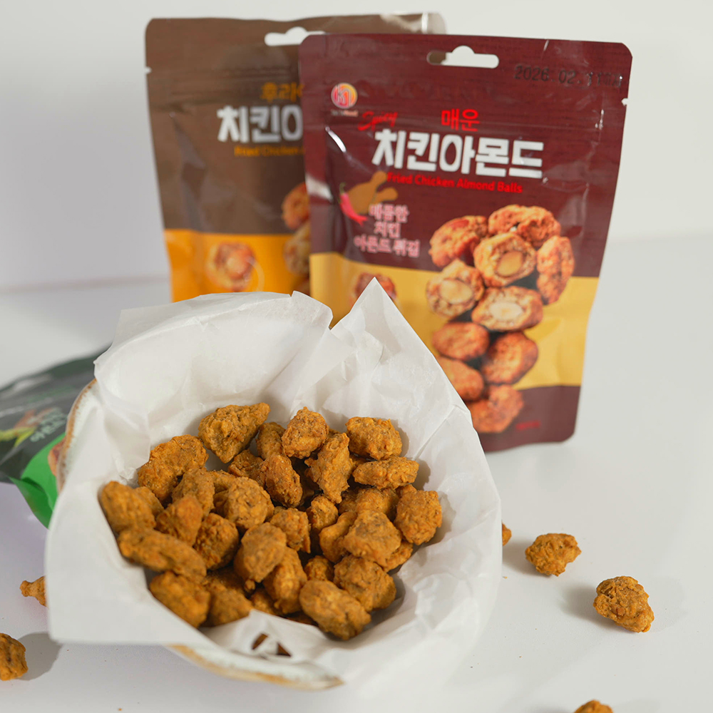[히트상품]후라이드 치킨아몬드 80g+80g+80g 3봉/ 아몬드튀김 치킨대용간식 - 상세 이미지 2