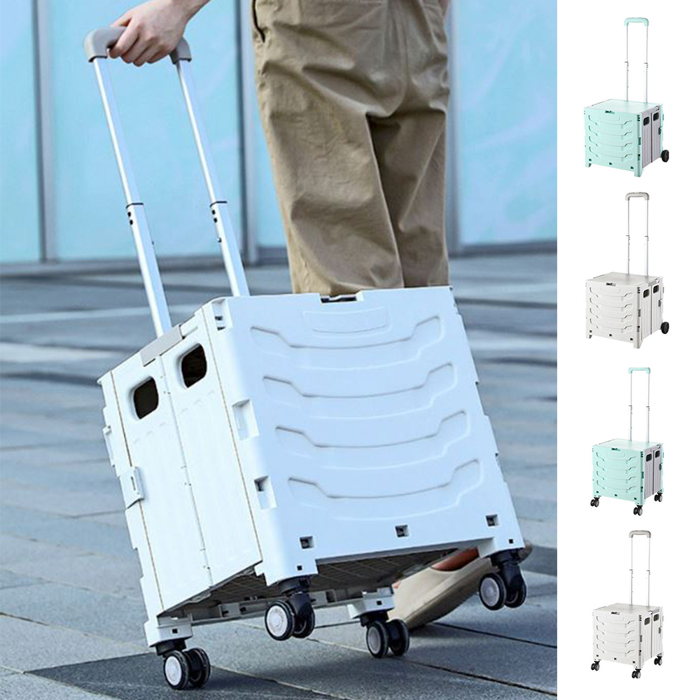 접이식 2단 쇼핑카트 시장 장바구니 캐리어 마트 손수레