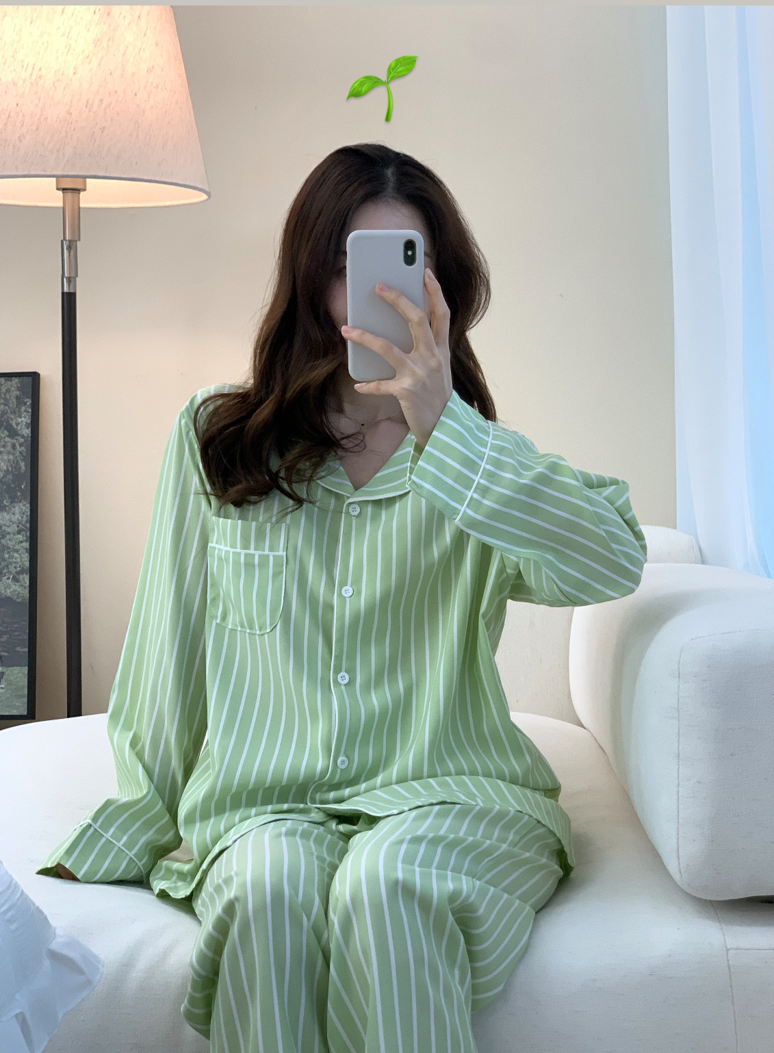 ✨실크핏,3사이즈✨ Chill Pajama Outfits 커플잠옷 파자마세트 상세 이미지 6