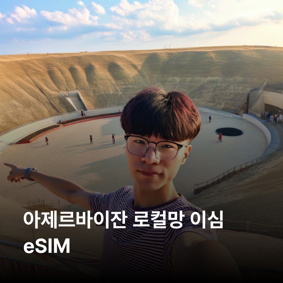 아제르바이잔 로컬망 이심 eSIM Azercell LTE 이심통 - 메인 이미지