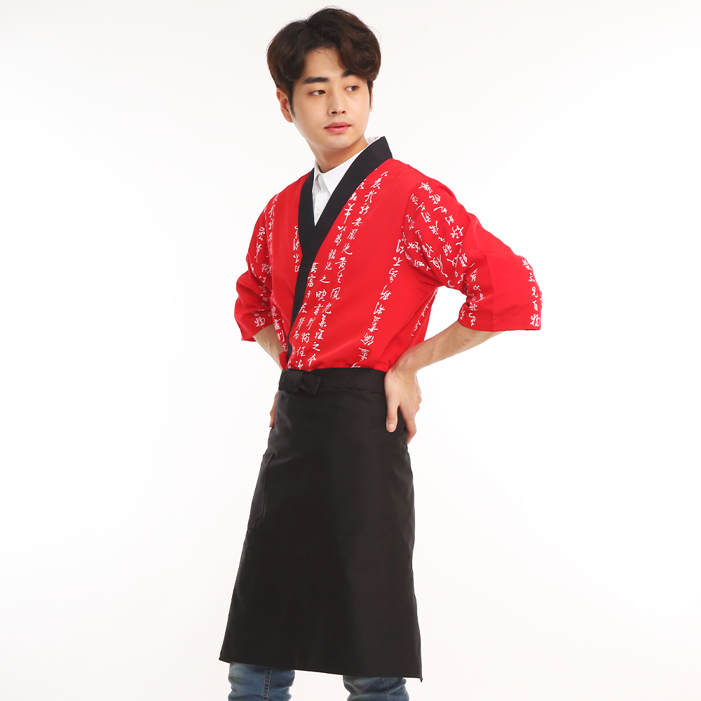 적색 한자 일식 칠부조리복 - 상세 이미지 4