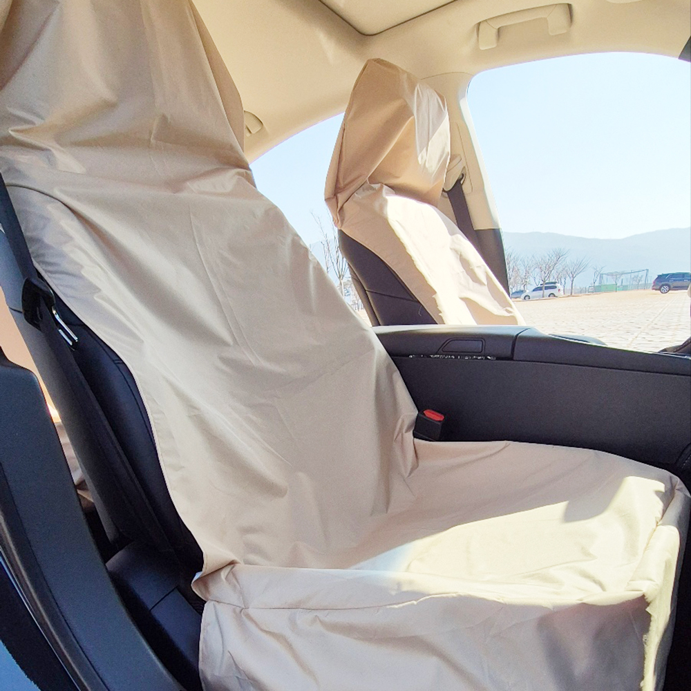 더퍼 자동차 시트 방수 커버 1인석 가죽 손상 오염 방지