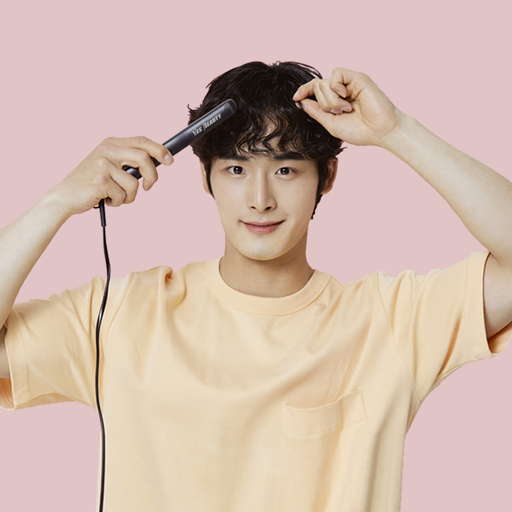 남자고데기 예스뷰티 여자 앞머리 판고데기 단발 슬림 뿌리 볼륨 미니고데기 - 상품 이미지