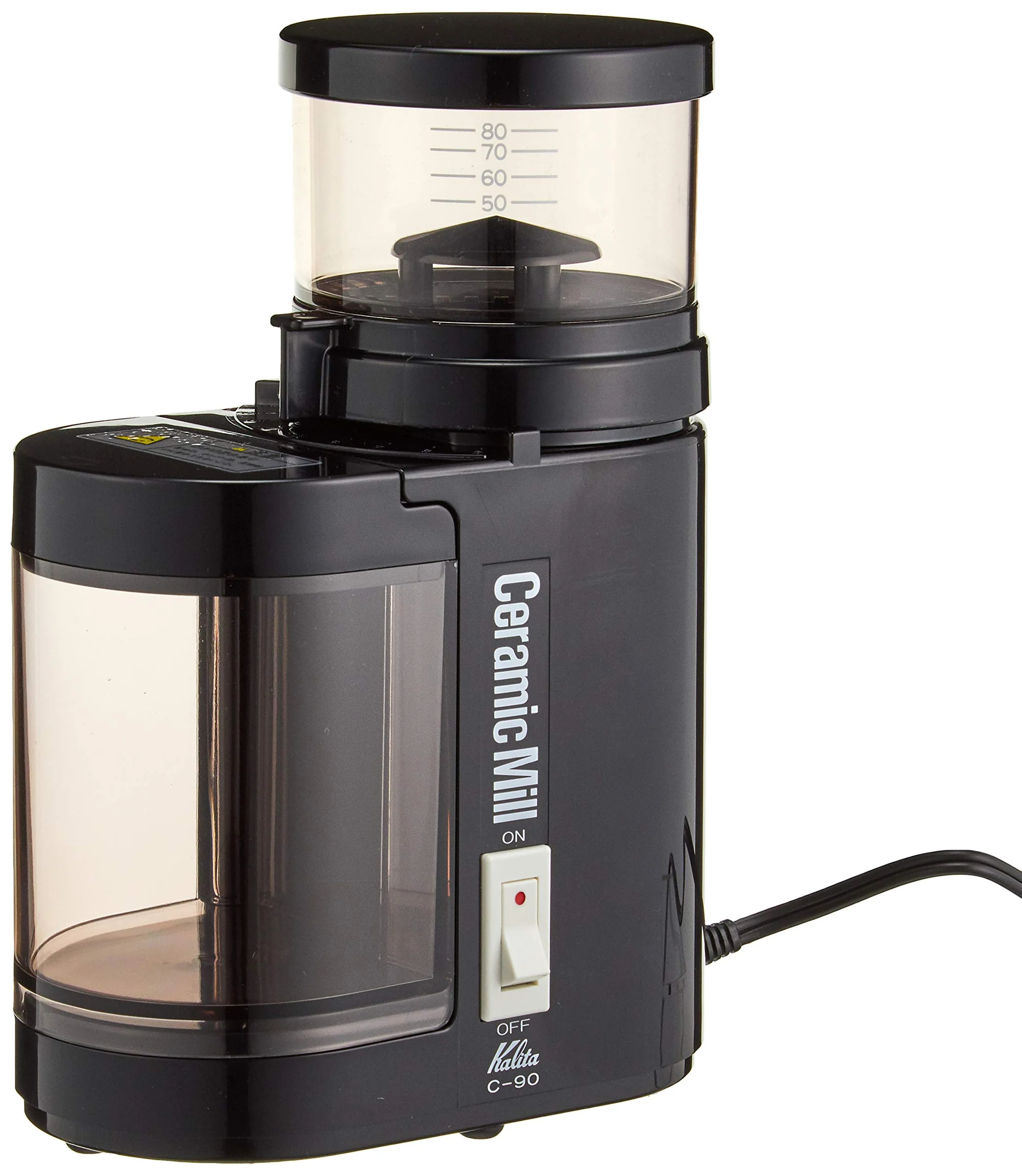 칼리타 Kalita 커피밀 전동 그라인더 C-90 블랙 - 상품 이미지