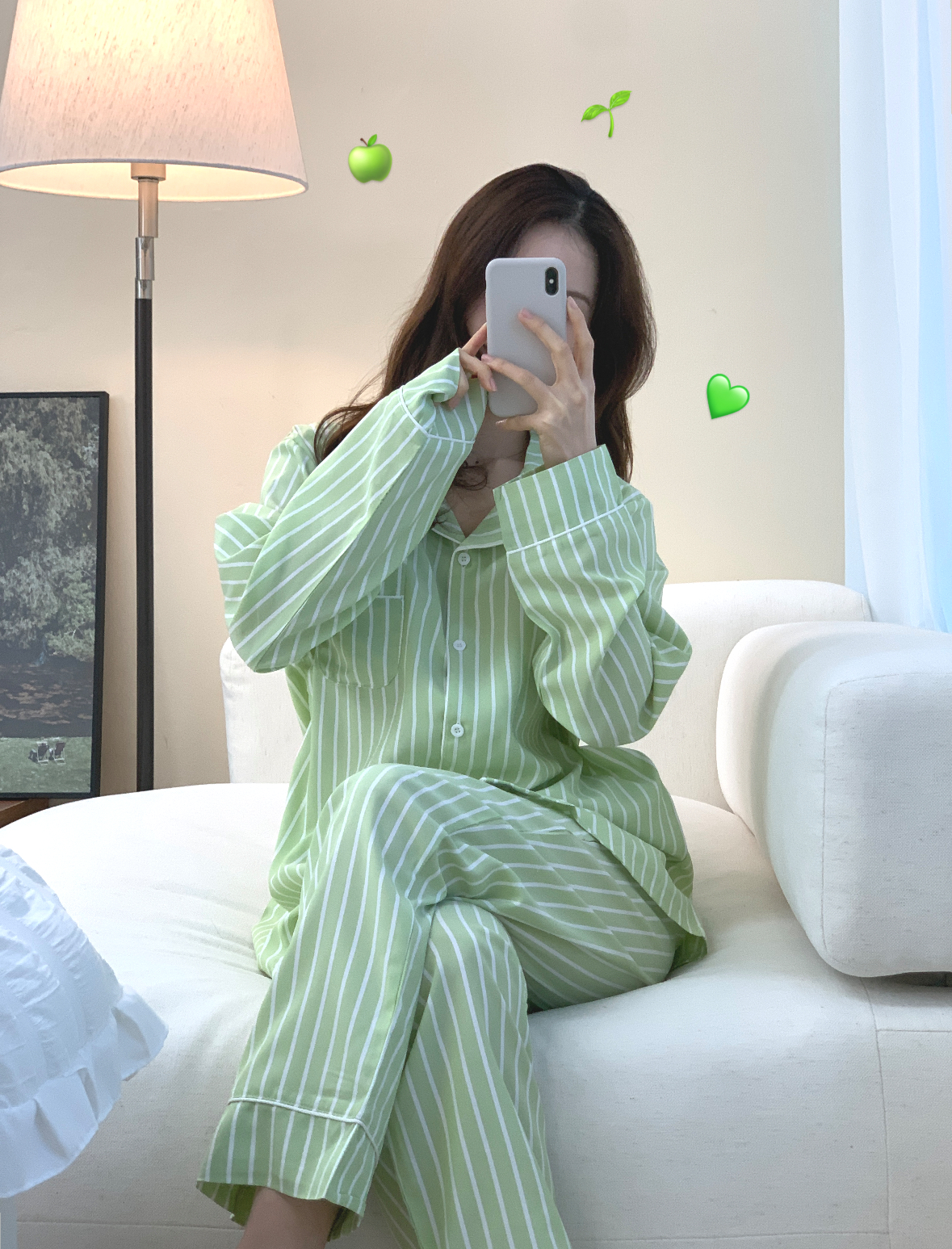 ✨실크핏,3사이즈✨ Chill Pajama Outfits 커플잠옷 파자마세트 상세 이미지 43