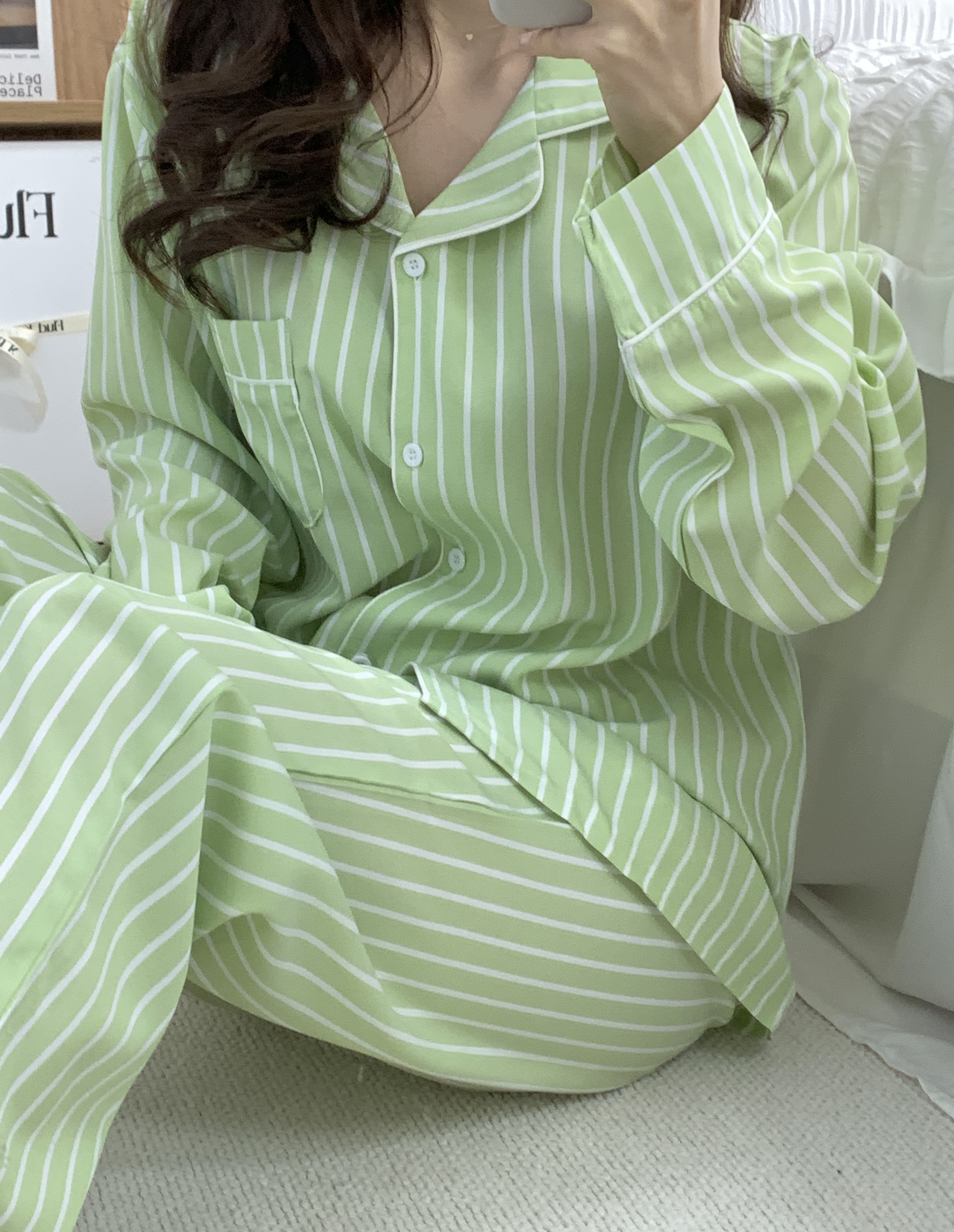 ✨실크핏,3사이즈✨ Chill Pajama Outfits 커플잠옷 파자마세트 상세 이미지 53