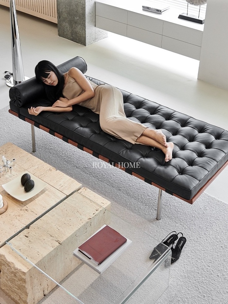 바르셀로나 데이베드 Daybed 침대 가죽소파 인조가죽 183cm - 상세 이미지 5