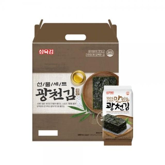 명절선물 삼육김 김 광천김 식탁 물 호 봉 세트 : 솔잠비