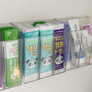 리블리홈 접착식 투명 3칸 스마트 수납함 솔직 후기 | 실제 배치 사진 포함 - 상품 이미지 3
