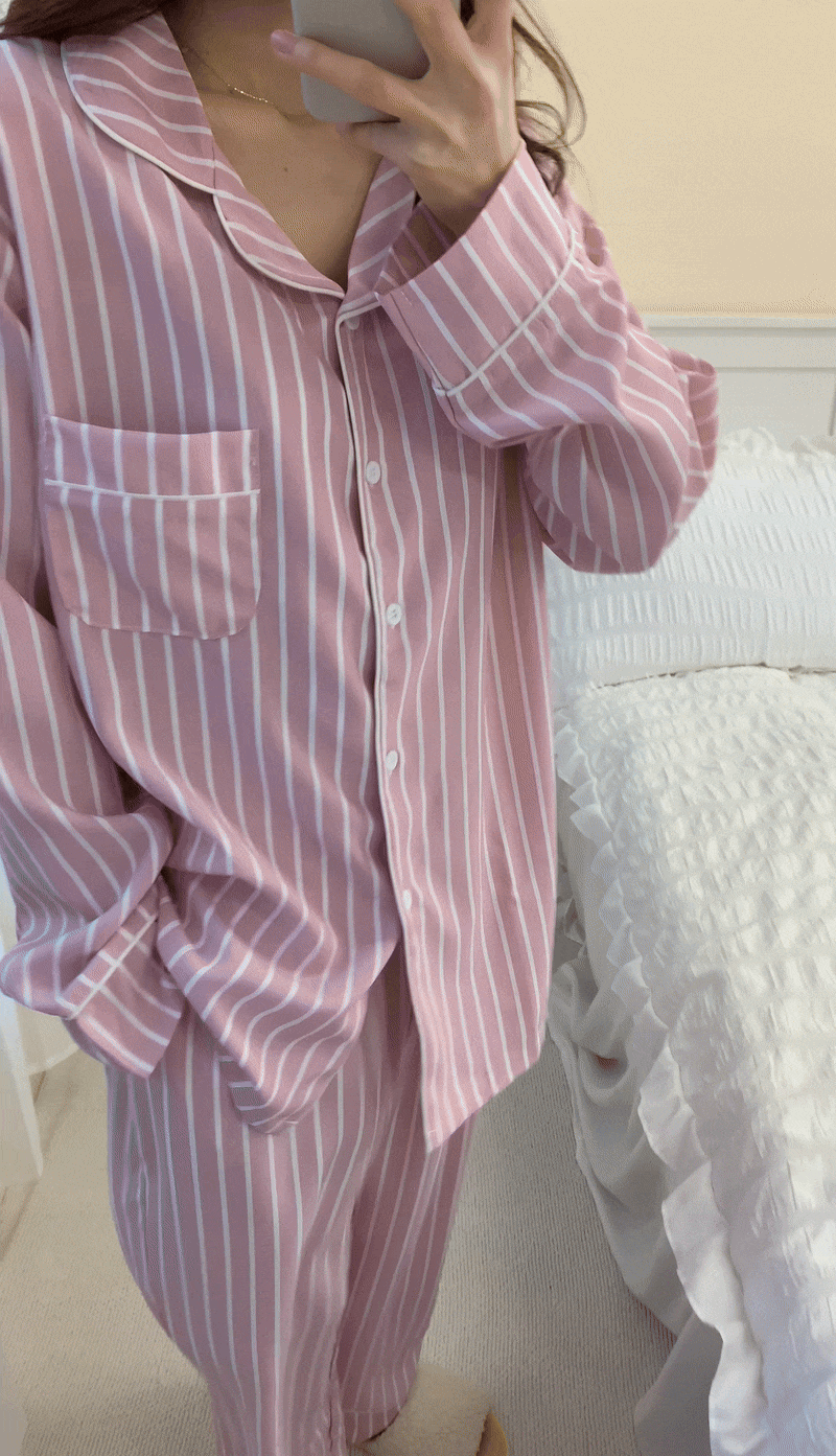 ✨실크핏,3사이즈✨ Chill Pajama Outfits 커플잠옷 파자마세트 상세 이미지 10