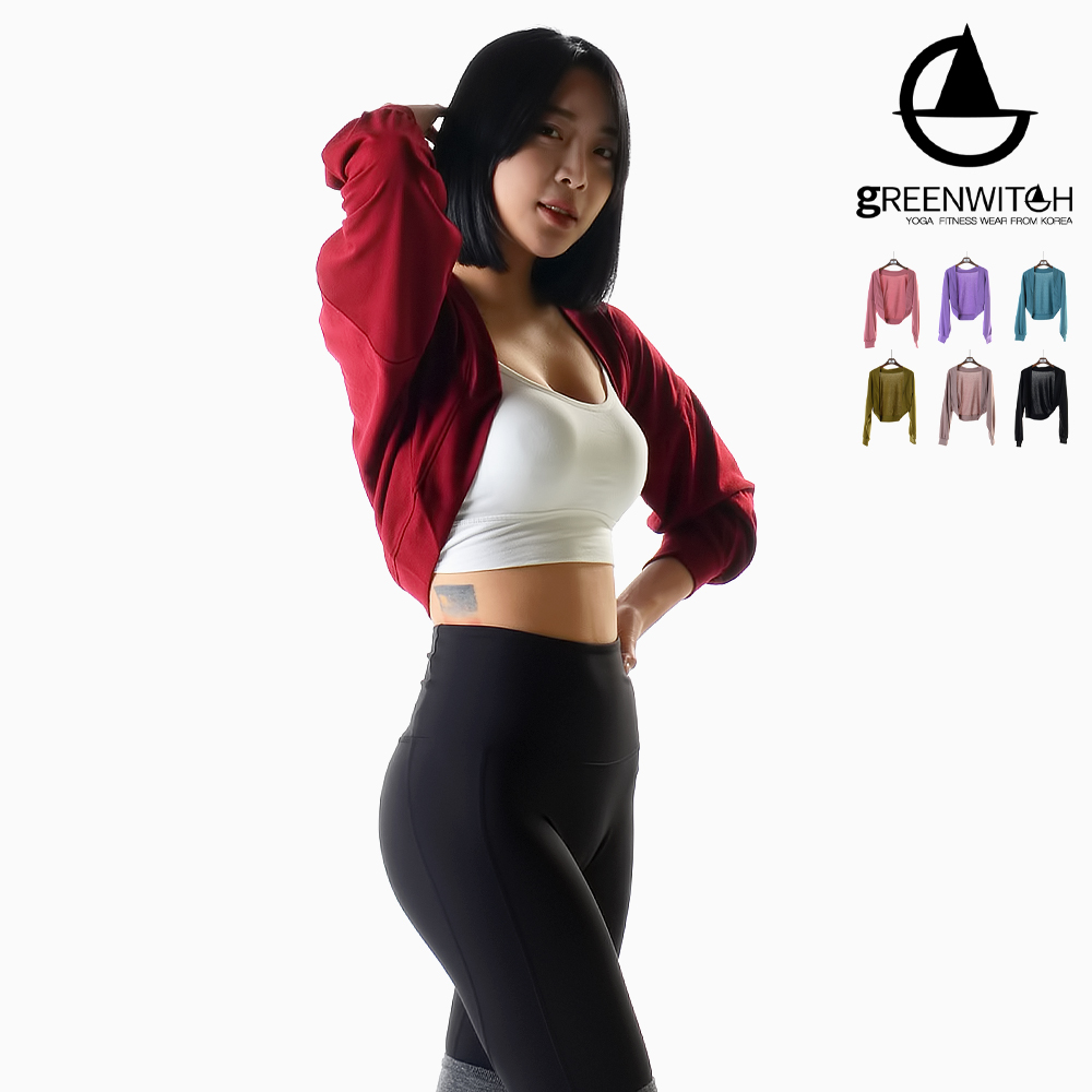 그리니치 걸쳐입기 딱 드롭 볼레로가디건 필라테스 요가복 - 상세 이미지 4