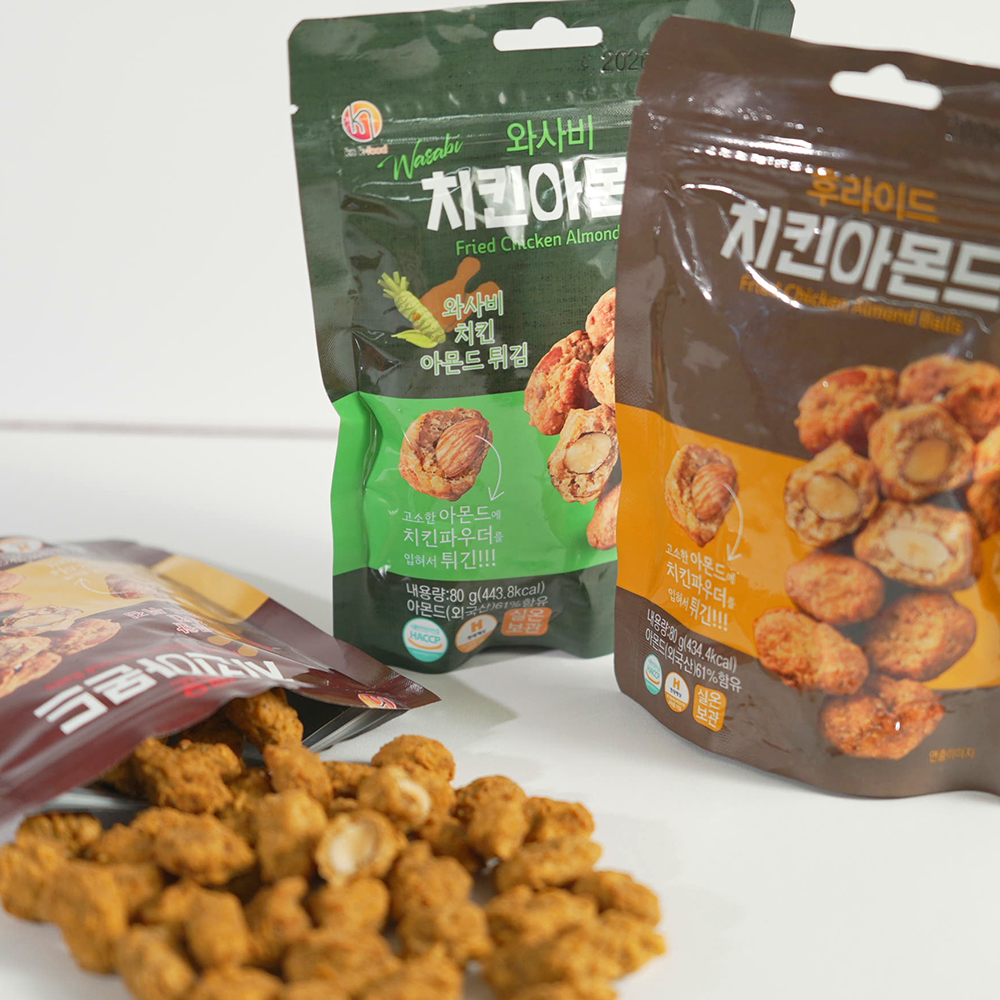 [히트상품]후라이드 치킨아몬드 80g+80g+80g 3봉/ 아몬드튀김 치킨대용간식 이미지 6