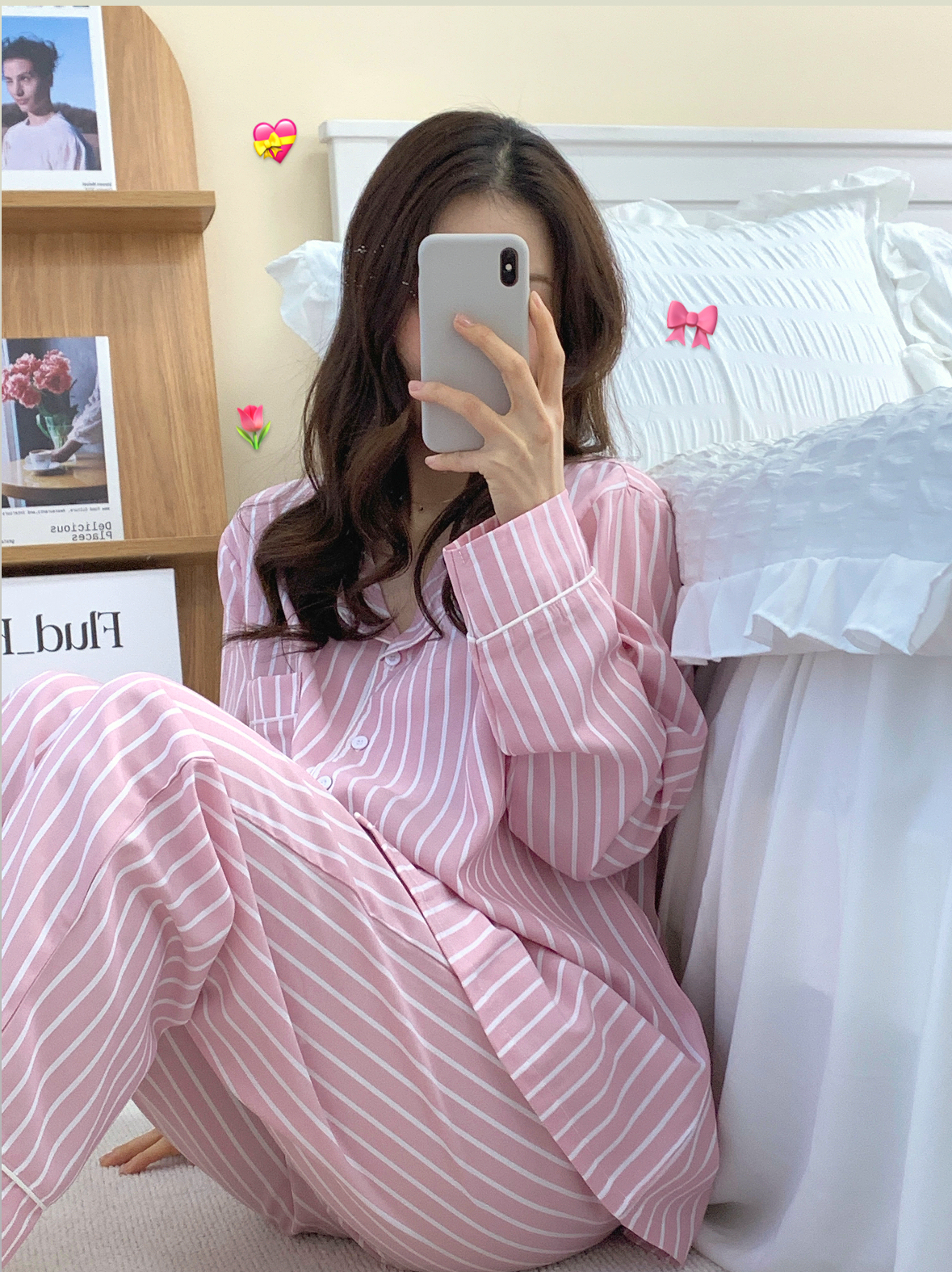 ✨실크핏,3사이즈✨ Chill Pajama Outfits 커플잠옷 파자마세트 상세 이미지 33