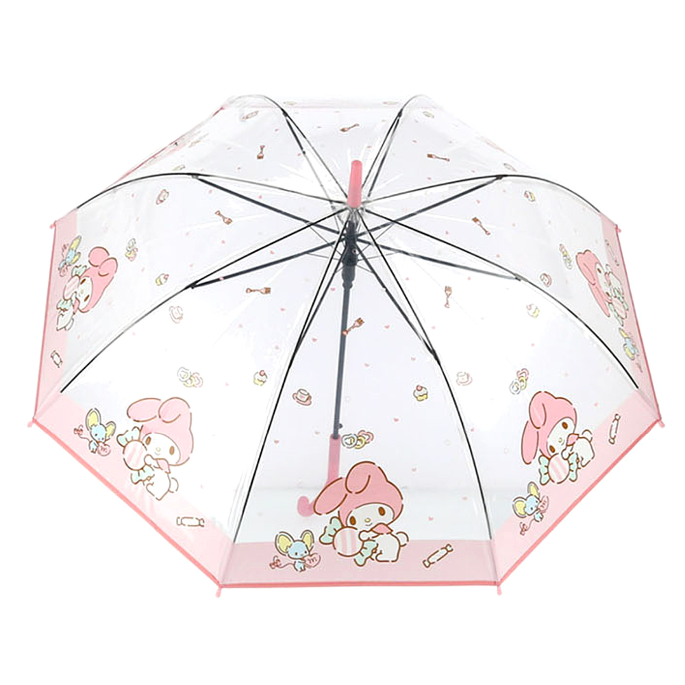 산리오 초등학생 우산 투명 비닐우산 보더스토리 60cm - 상세 이미지 3