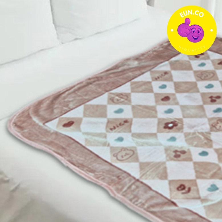 먼지없는 극세사 담요 밍크 양면 순면 차량용담요