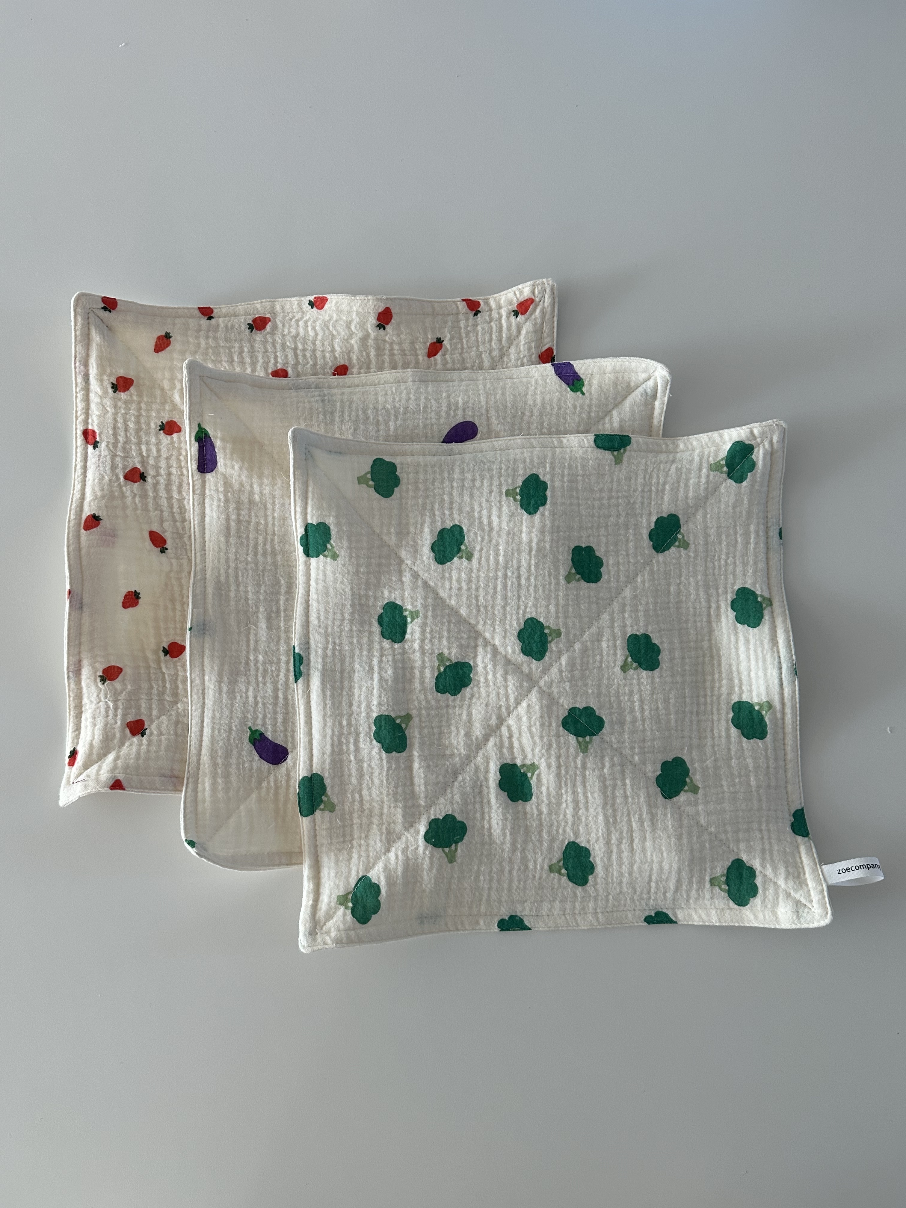 채소 키친크로스 빨아쓰는 강화 소창 셀룰로스 목화솜 행주 면거즈