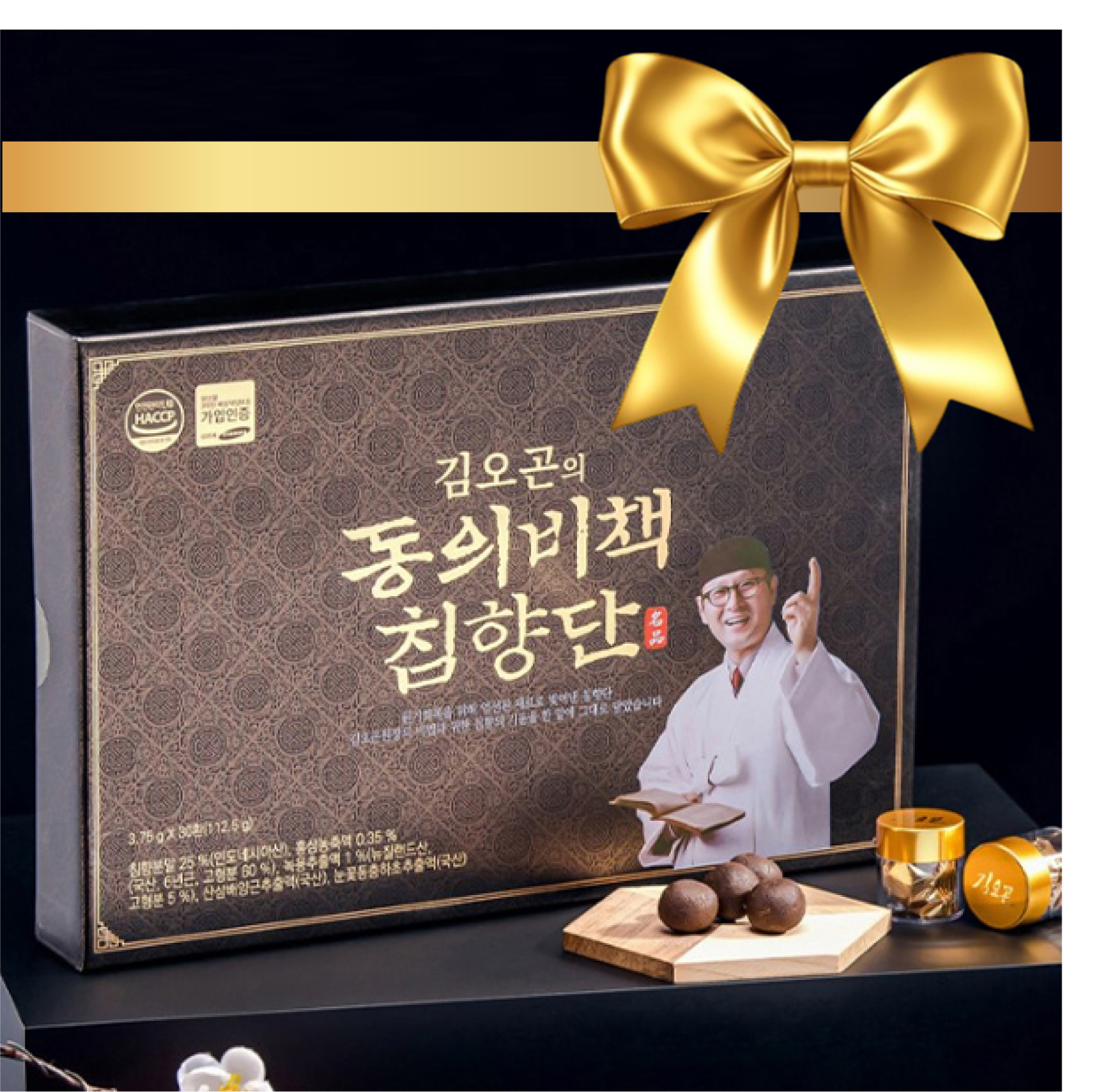 김오곤 동의비책 침향 30환 (선물용 쇼핑백 포함) - 상품 이미지