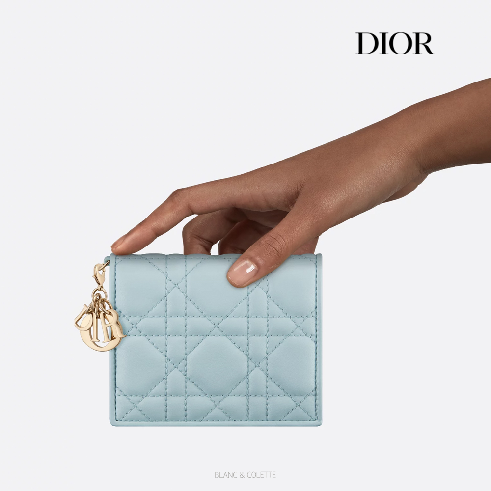 [블랑앤꼴레뜨] 디올 Celestial 블루 까나쥬 Gardenia 미니반지갑 (DIOR AS보증) : 블랑앤꼴레뜨 메종 드 로라