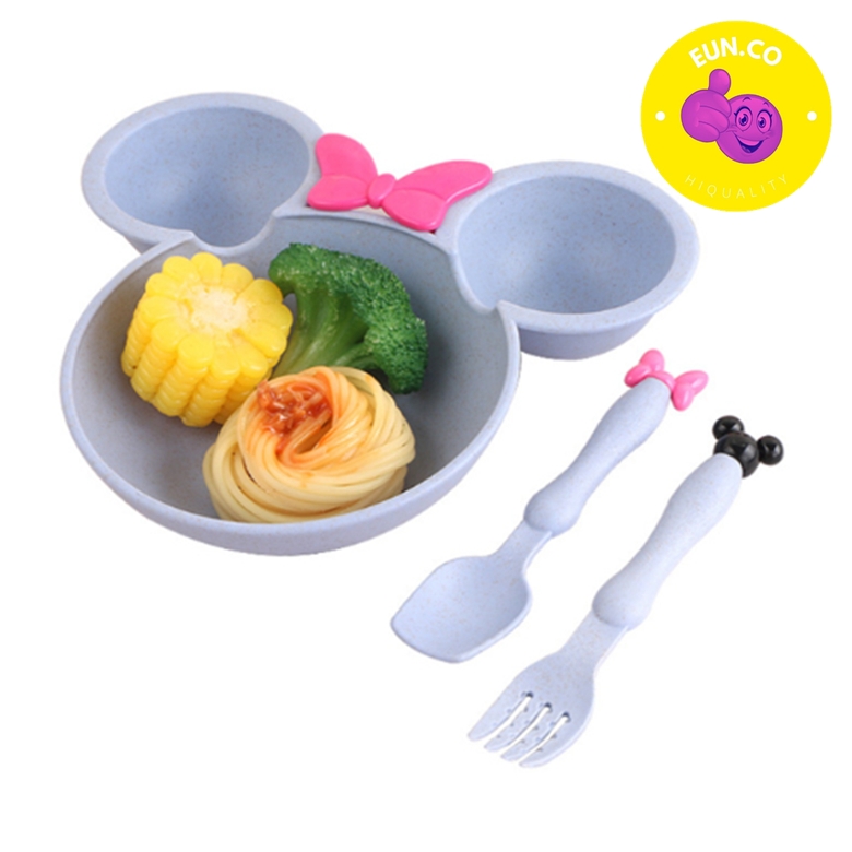 이유식용기 아기식판 자기주도 식사 초기이유식 아기그릇 스푼세트 2개세트
