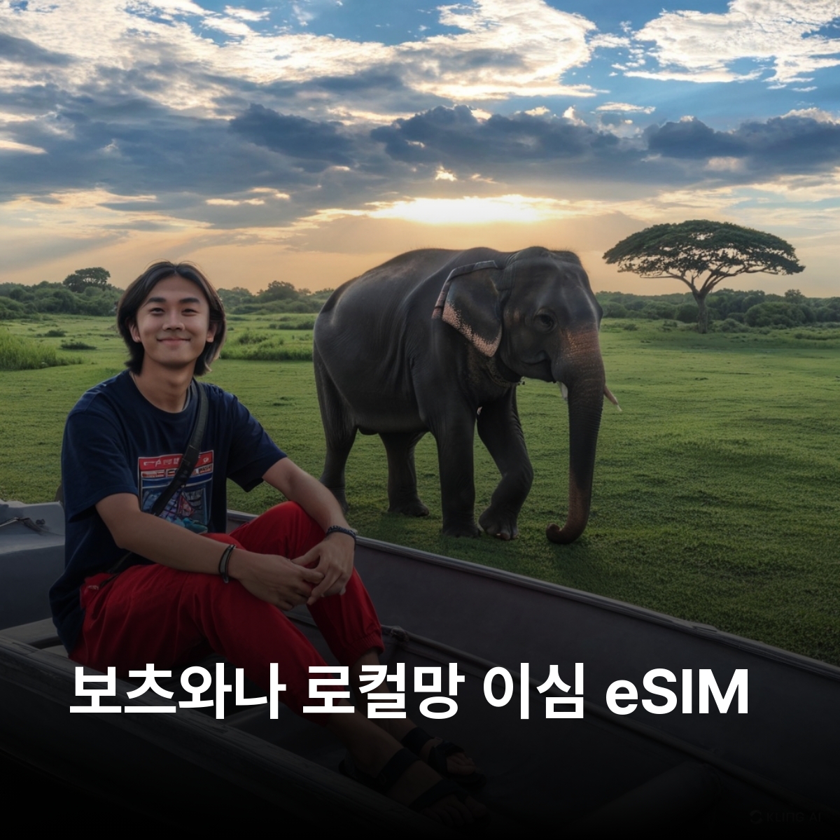 보츠와나 로컬망 이심 eSIM Orange 가보로네 치오베 오카방고델타 이심통 - 메인 이미지