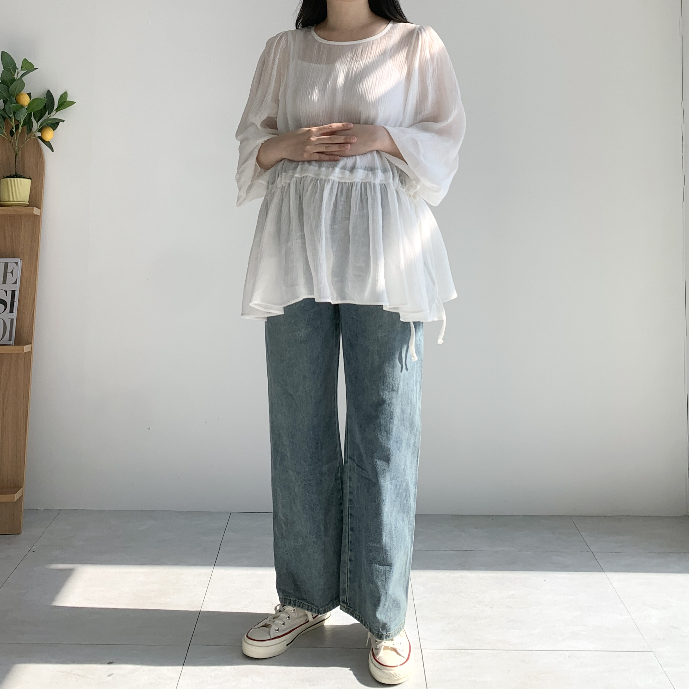 스트링 임산부청바지 임부청바지 임부복청바지 - 상세 이미지 2