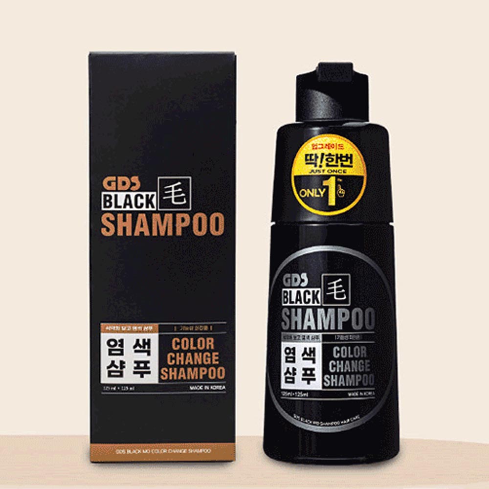 딱한번 염색샴푸 프리미엄 지디에스 블랙모 새치 케어 300g 2개 - 상세 이미지 5