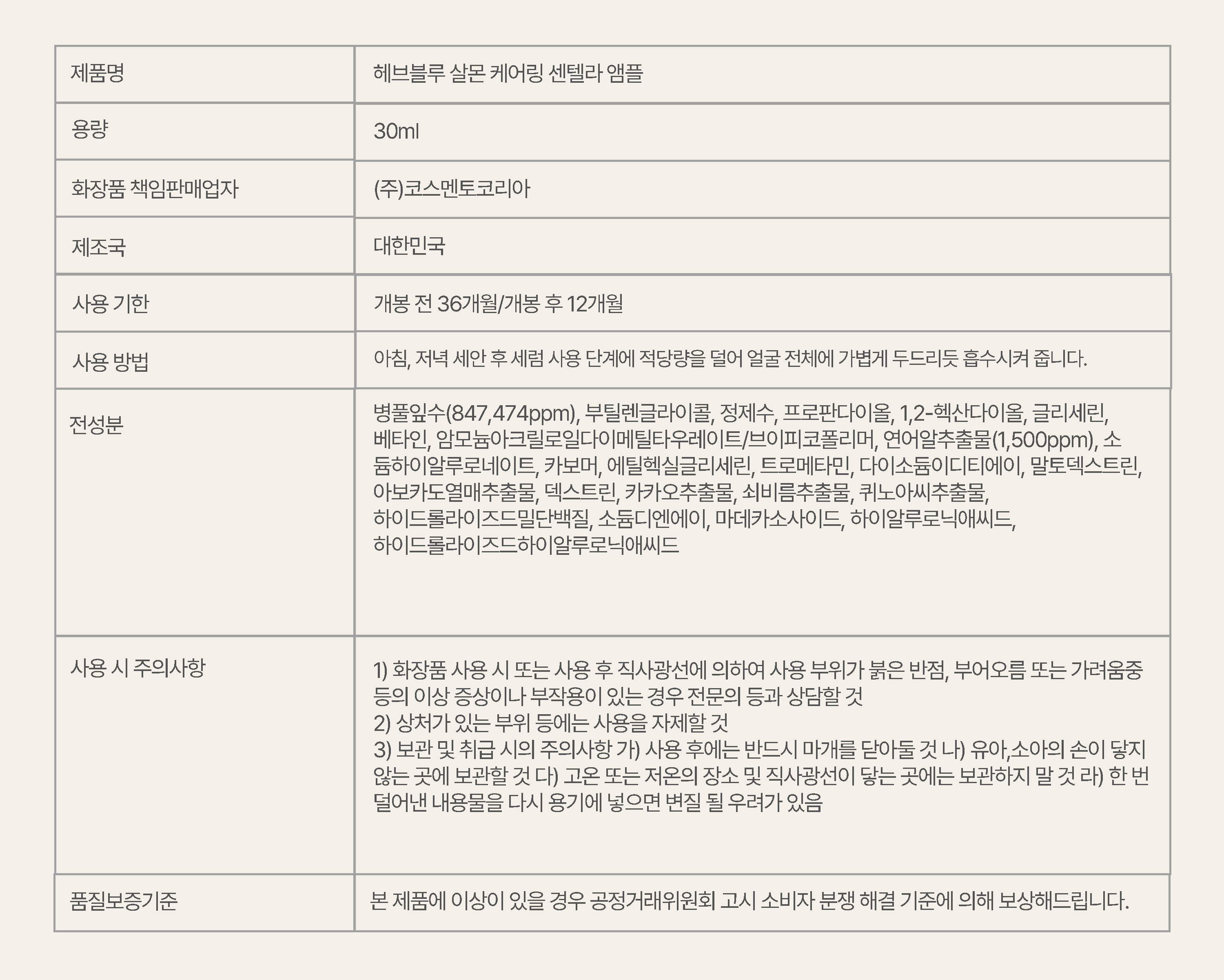 korean salmon pdrn centella ampoule