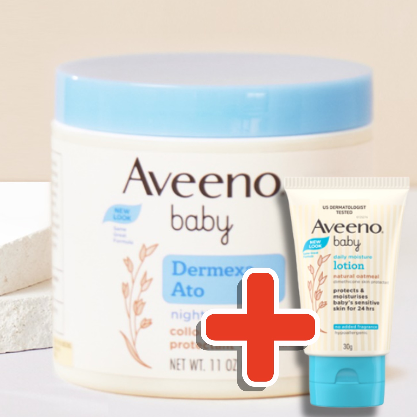 아비노베이비 더멕사 아토 나이트타임 밤 312g + 베이비데일리모이스춰로션30ml