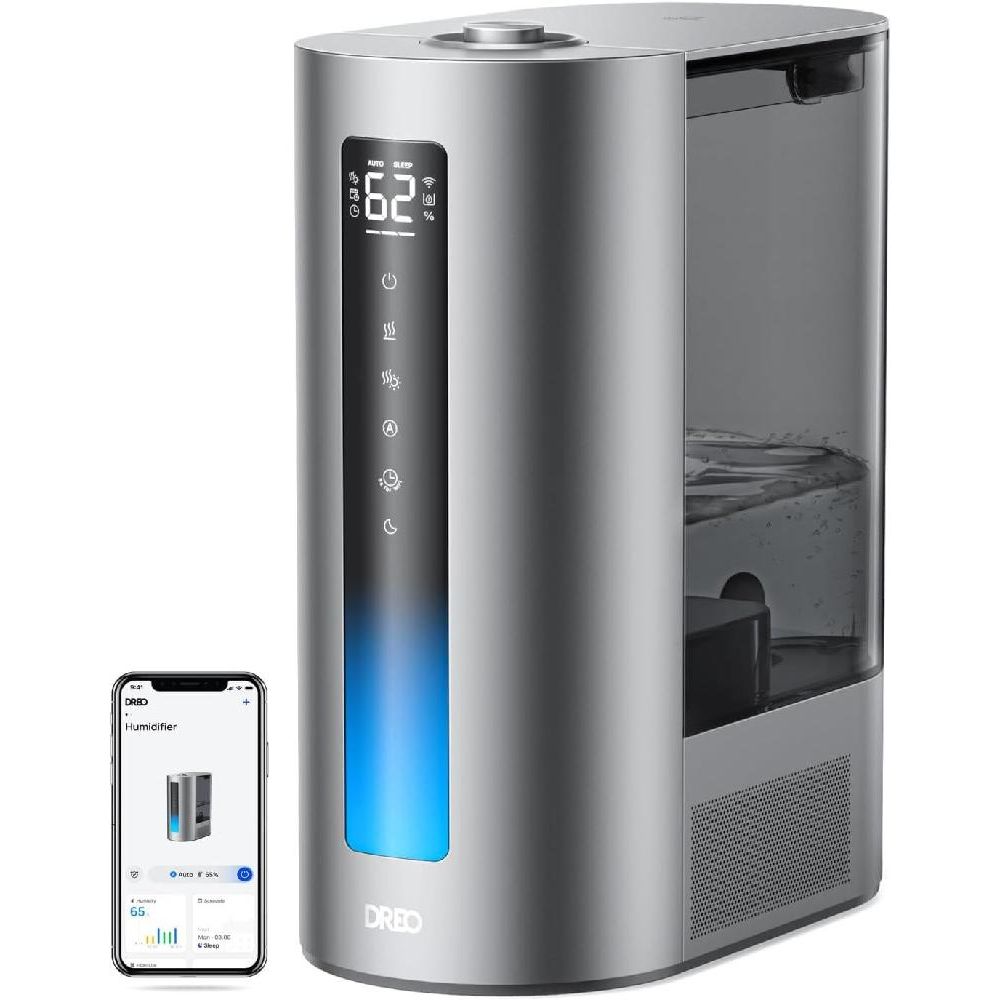 220V Dreo 가습기 6L 60h 런타임 타이머 정밀 습도 센서기 Alexa와 함께 작동 검은색