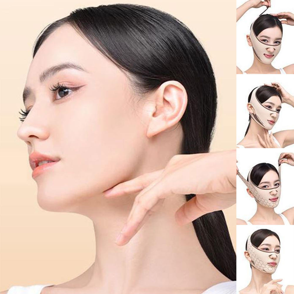 리프팅 탄력 마스크 처진 주름 얼굴 이중턱 페이스 밴드