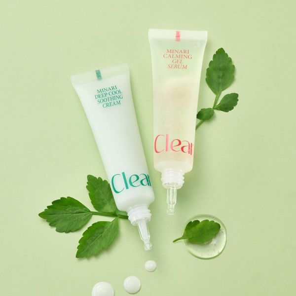 클리어디어 [미나리 모공 해방 SET] 미나리 젤 세럼 30ml + 수딩 크림 223663 미나리 진정 젤 세럼 30ml(단품) + 딥 쿨 수딩 크림 30ml(단품)... 
