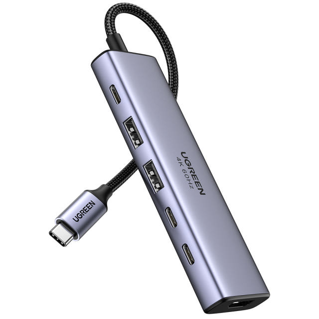 유그린 6in1 C타입 4K 60Hz HDMI PD USB3.2