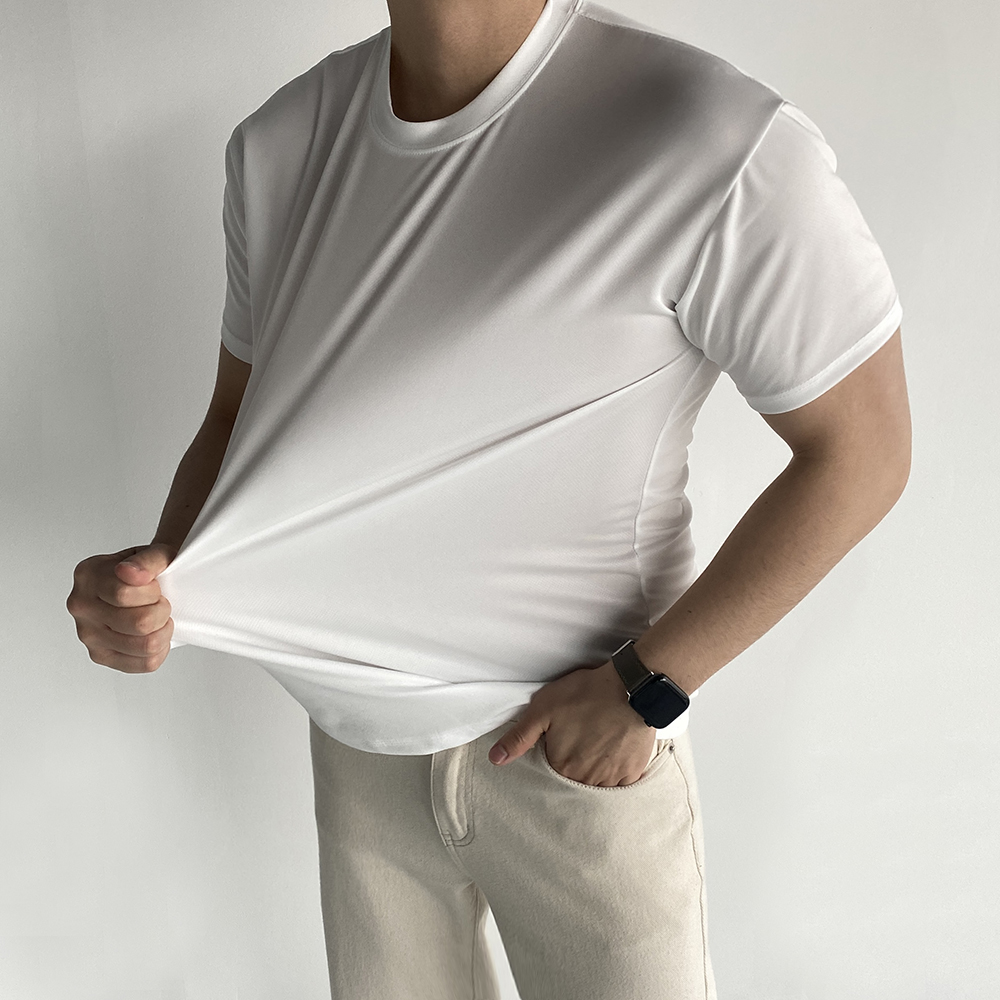 1+1+1 러닝반팔티 쿨티셔츠 남자헬스반팔 기능성머슬핏 짐웨어반팔 - 상세 이미지 5