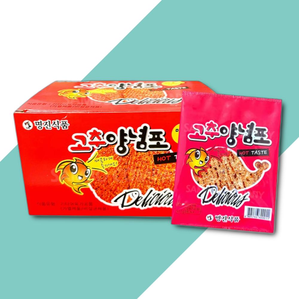 맛나왕포 매콤한맛 1곽 30개 맛나왕포 왕포 쥐포 조미쥐포 안주 : 바이미스토어