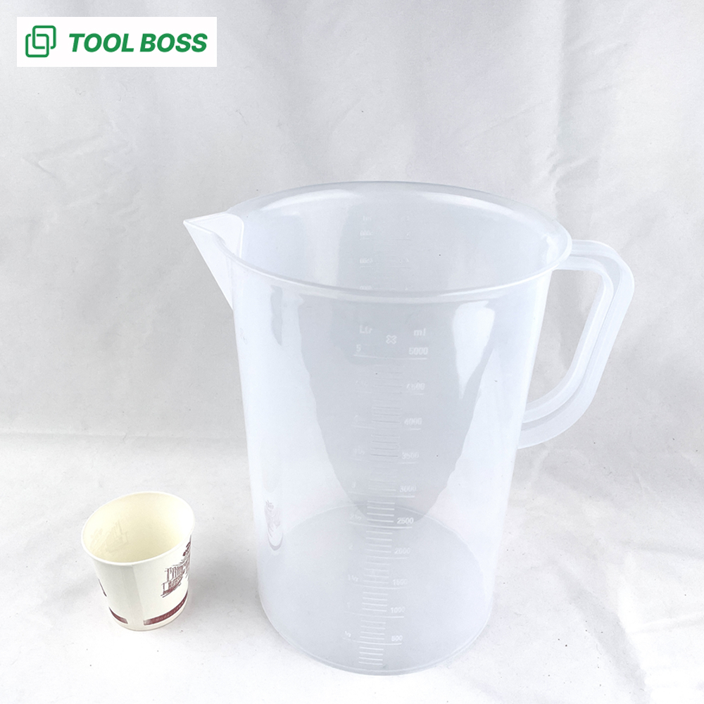 5리터 대용량 비이커 투명 플라스틱 계량컵 5L 눈금 비커 제품 이미지