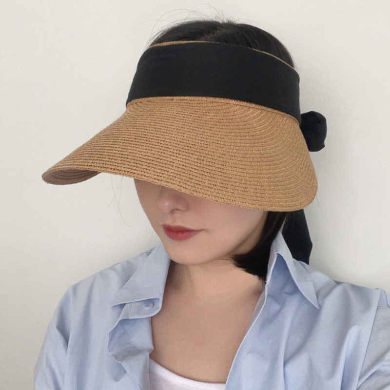 여름 밀짚썬캡 자외선차단 휴양지 라탄썬캡모자 이미지 6