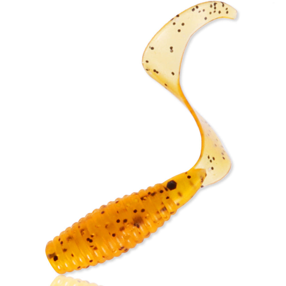 캣츠크로우 C그럽웜 꺽지 송어 산천어 볼락 미끼 010 루트비어 블랙, 3cm - 메인 이미지