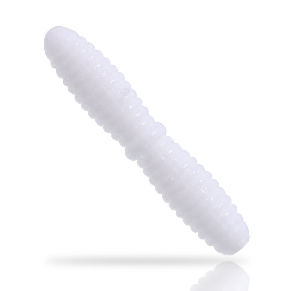 캣츠크로우 더블 마고트 송어웜 산천어 미끼 001 화이트, 3.7cm - 메인 이미지