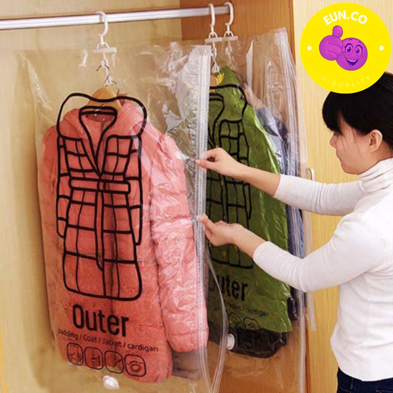 겨울옷 옷걸이 진공팩 압축팩 비닐 옷장 정리 보관
