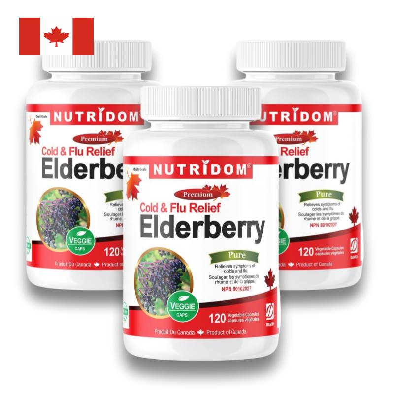 (3팩세트) 뉴트리돔 엘더베리 콜드&플루 Elderberry 120캡슐 N244 - 상품 이미지