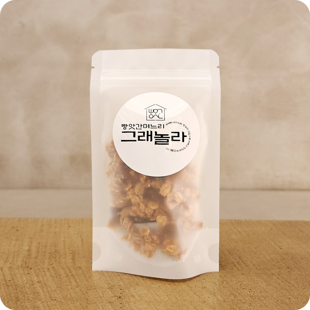 빵앗간며느리 유기농 오트밀 수제 그래놀라 30g, 1개 - 상품 이미지