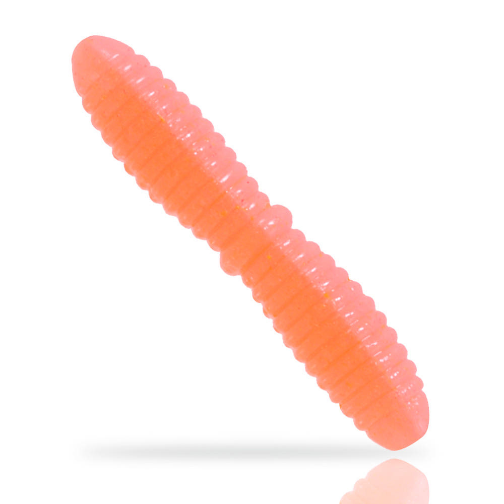캣츠크로우 더블 마고트 송어웜 산천어 미끼 302 핑크 오렌지, 3.7cm - 메인 이미지