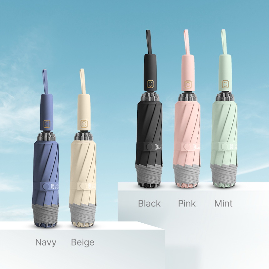 거꾸로우산 3단자동우산 자외선차단 튼튼한 파스텔우산