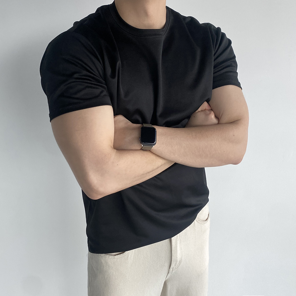 1+1+1 러닝반팔티 쿨티셔츠 남자헬스반팔 기능성머슬핏 짐웨어반팔 - 상세 이미지 2