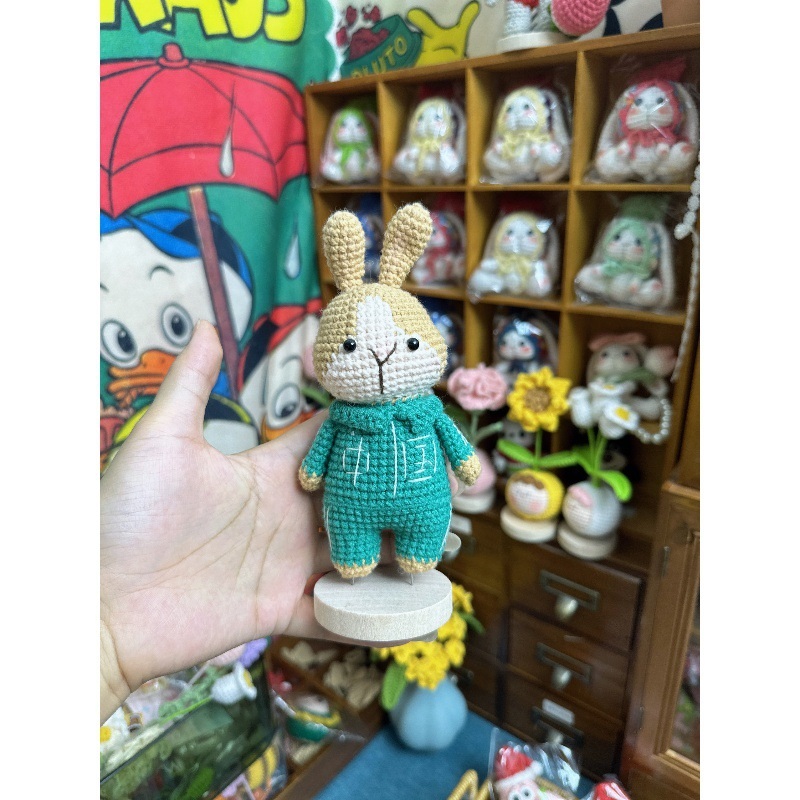 핸드메이드 토끼 장식 인형 책상 인형 - 상세 이미지 2