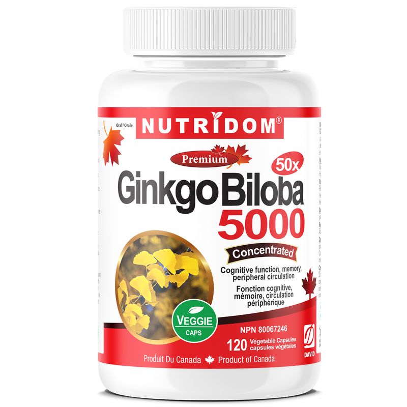 뉴트리돔 징코 빌로바 50배농축 은행잎 추출물 5000mg 120캡슐, 1개 - 상세 이미지 3