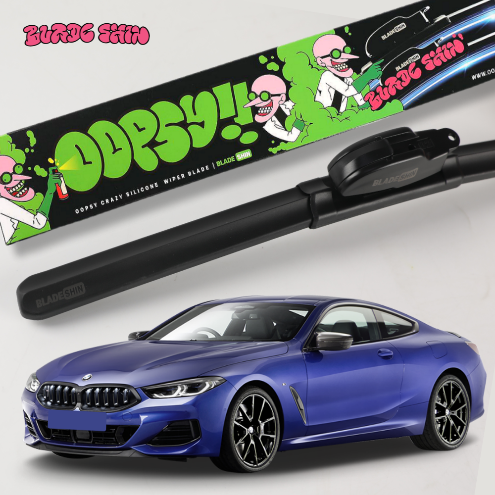 블레이드신 BMW 8시리즈 발수코팅 실리콘 와이퍼 B3 날교체형 운전석650mm/1번 - 메인 이미지