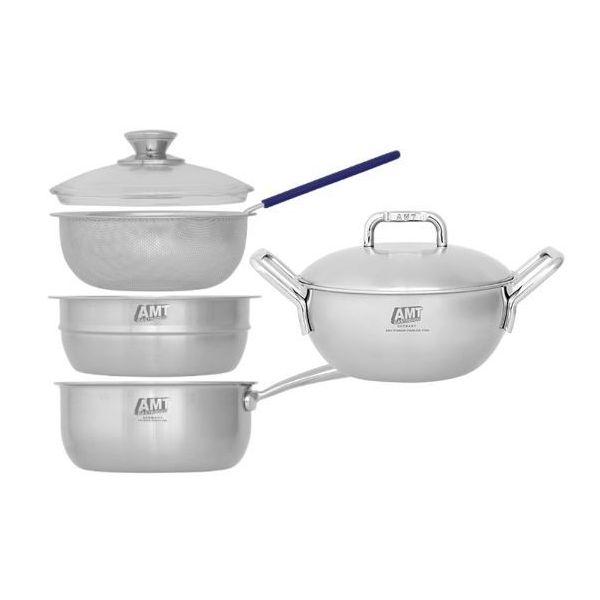 에이엠티 316Ti 스텐 스마트쿡18cm+ 20cm 양수웍 2종세트 : 가심비 가성비 대용량
